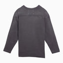 Maison Margiela Aubergine-coloured cotton sweater with logo