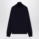 Maison Margiela Turtleneck pullover in navy wool