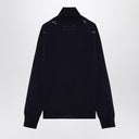 Maison Margiela Turtleneck pullover in navy wool