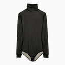 Maison Margiela Black viscose jersey bodysuit