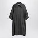 MM6 Maison Margiela Long gray cape coat