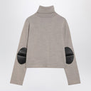 MM6 Maison Margiela Beige wool blend turtleneck sweater