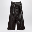 MM6 Maison Margiela Shiny burgundy wide trousers