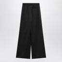 MM6 Maison Margiela Black satin palazzo pants