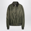 Maison Margiela Khaki green padded nylon bomber jacket