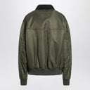 Maison Margiela Khaki green padded nylon bomber jacket