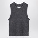 Maison Margiela Grey knitted sleeveless top