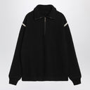 Maison Margiela Black wool half-zip sweater
