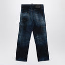 Dsquared2 Navy blue jeans in washed denim