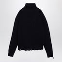 Dsquared2 Navy blue turtleneck sweater in wool