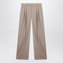 Loulou Studio Jacket with darts in taupe wool