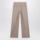 Loulou Studio Jacket with darts in taupe wool