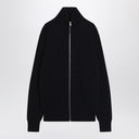 MM6 Maison Margiela Black cotton zip-up cardigan