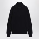 MM6 Maison Margiela Black cotton zip-up cardigan
