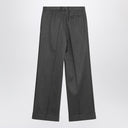 MM6 Maison Margiela Wide grey wool-blend trousers