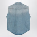 MM6 Maison Margiela Faded blue vest with rips