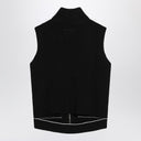 MM6 Maison Margiela Vest with zip black in cotton blend