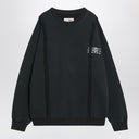 MM6 Maison Margiela Black sweatshirt with Numeric logo in cotton