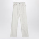 MM6 Maison Margiela White jeans with patches