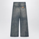 MM6 Maison Margiela Wide-leg washed blue denim jeans