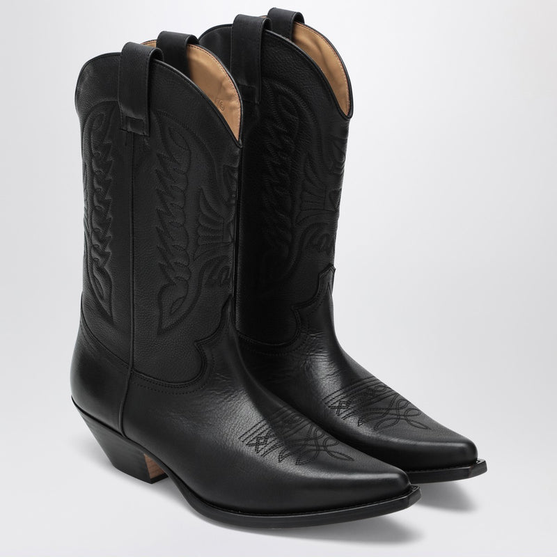 MM6 Maison Margiela Schwarze Florence Cowboy-Stiefel
