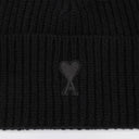 Ami Paris Ami de Coeur black wool hat