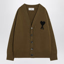 Ami Paris Ami De Coeur bronze cardigan