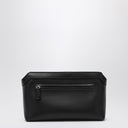 Bolso de mano de cuero negro The Row
