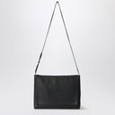 Bolso mensajero de cuero negro The Row Nan