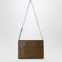 Bolso mensajero de cuero azul The Row Nan