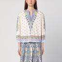 ETRO Printed cotton blouse with balloon sleeves