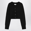 Loulou Studio Black cropped cashmere cardigan